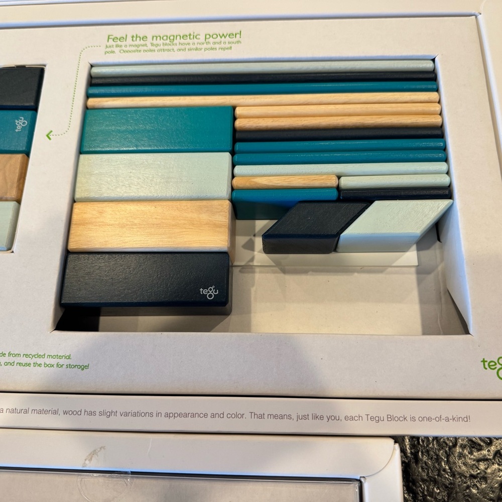 tegu Magnetic Wooden Blocks Set - Colorful Building Adventure - Picture 4 of 6